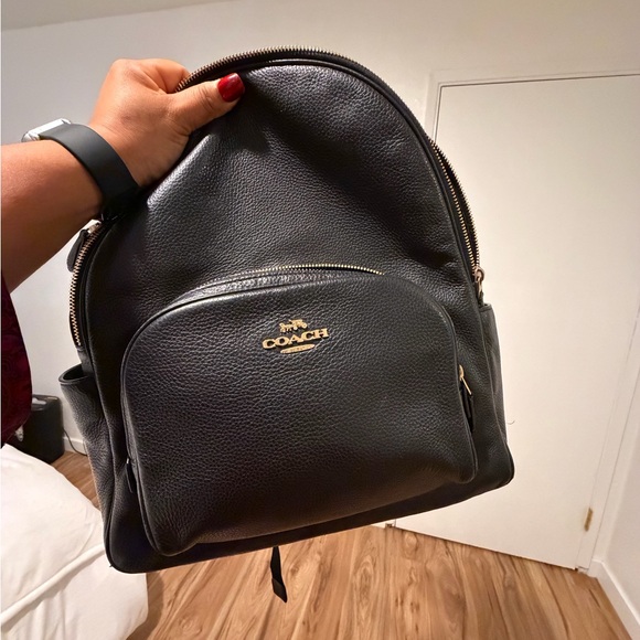 Coach Handbags - Coach Dark Gray Leather Men's Backpack